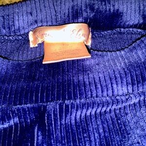 Royal blue flared leg pants soft nice texture